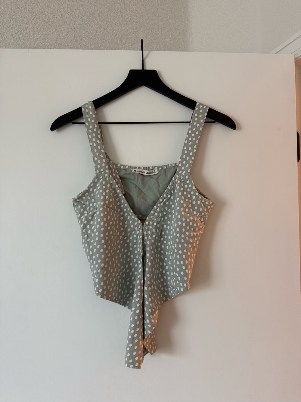 A&F Tie-Front Crop Tank